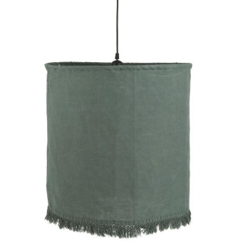 IB Laursen Hängeleuchte Leinen dusty petrol